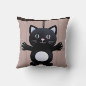 ビーチサンタクリスマス7月の枕：夏の2倍 クッション (裏面)