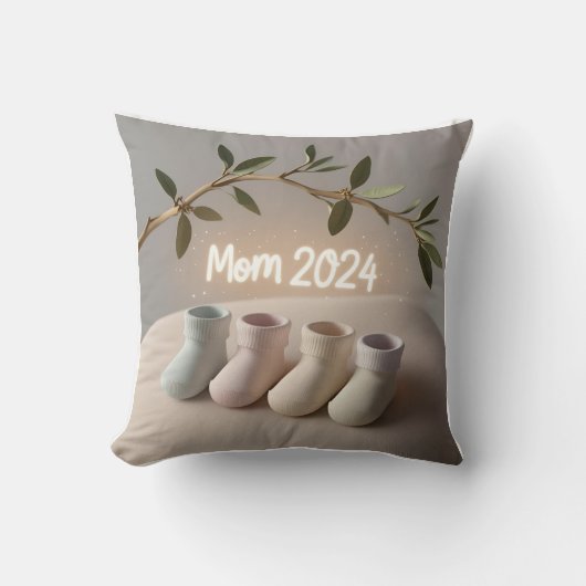 ビーチサンタクリスマス7月の枕：夏の2倍 クッション (正面)