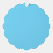 ビーチサンタクロースかわいいカスタムクリスマスメリークリスマス オーナメントカード (裏面)