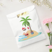 ビーチサンタクロースのメリークリスマス フェイバーバッグ (封をした状態)