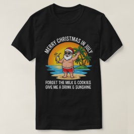 ビーチサンタクロース | 7月のクリスマス ビーチサンタ Tシャツ