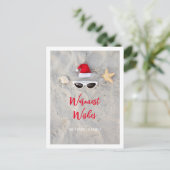 ビーチサンタハットクリスマス7月 シーズンポストカード (スタンド正面)