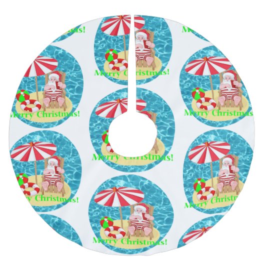 ビーチサンタ ブラッシュドポリエステルツリースカート (正面)