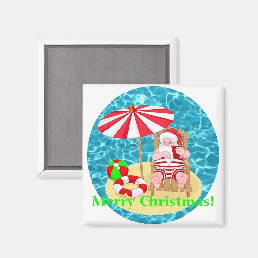 ビーチサンタ マグネット (正面/裏面)