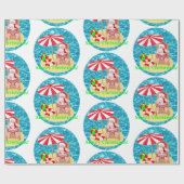 ビーチサンタ ラッピングペーパー (フラット)
