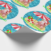 ビーチサンタ ラッピングペーパー (角)