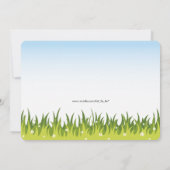 ビーチサンダルおもしろいの日なたのかわいいバチェロレッテ 招待状 (裏面)