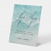 ビーチサンダルおもしろいは少し結婚の合図を踊る 台座サイン (正面)