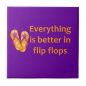 ビーチサンダルでよくして下さい タイル (正面)