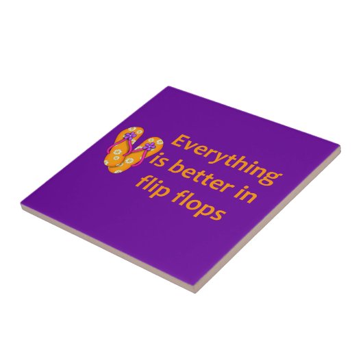 ビーチサンダルでよくして下さい タイル (側面)