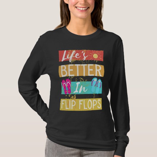 ビーチサンダルで 1 Tシャツ (正面)
