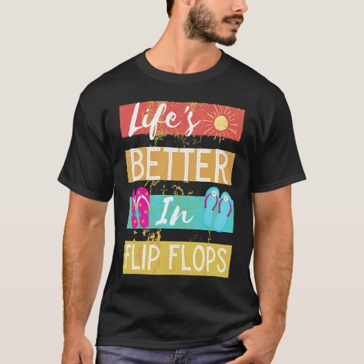 ビーチサンダルで 1 Tシャツ (正面)