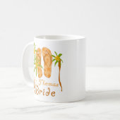 ビーチサンダルのセントトーマスの花嫁 コーヒーマグカップ (正面左)