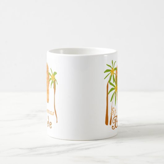 ビーチサンダルのセントトーマスの花嫁 コーヒーマグカップ (中央)
