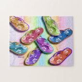 ビーチサンダルのパズル ジグソーパズル (横)