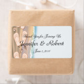 ビーチサンダルのビーチウォーターボトルラベル ラベル (インサイチュ)