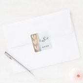 ビーチサンダルのビーチモノグラムシール スクエアシール (封筒)