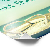 ビーチサンダルのビーチ写真 フォトプリント            (角)