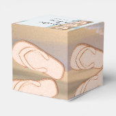 ビーチサンダルのビーチ結婚式 フェイバーボックス (裏面サイド)