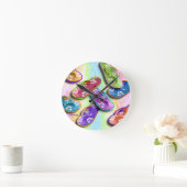 ビーチサンダルの柱時計 ラウンド壁時計 (ホーム)