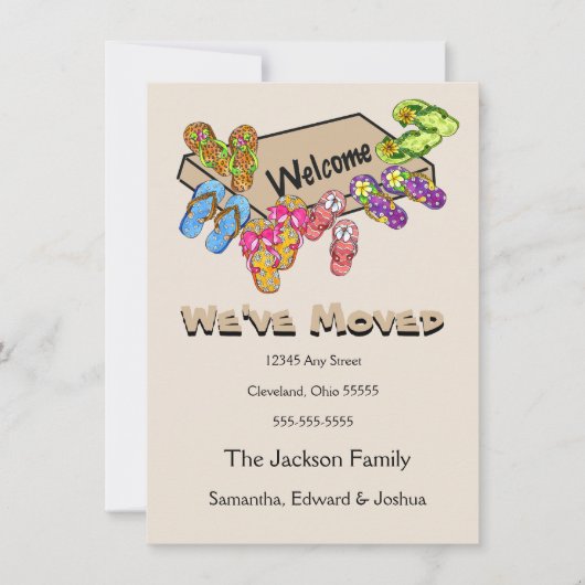 ビーチサンダルの発表 案内状 (正面)