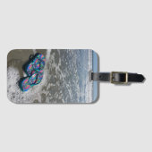 ビーチサンダルの荷物のラベルI ラゲッジタグ (正面横)