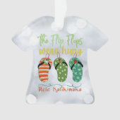 ビーチサンダルはつるオーナメント オーナメント (正面)