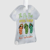 ビーチサンダルはつるオーナメント オーナメント (正面)