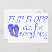 ビーチサンダルは全てを修正 ポストカード (正面/裏面)
