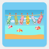 ビーチサンダルアットザビーチ スクエアシール (正面)