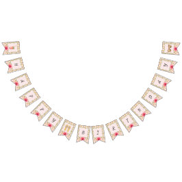 ビーチサンダルアンドレモネードハッピーバースデー バンティングフラッグ