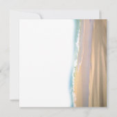 ビーチサンダルオンビーチ結婚式招待状 招待状 (裏面)