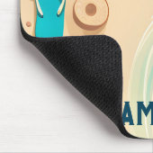 ビーチサンダルオンモノグラム マウスパッド (コーナー)