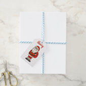 ビーチサンダルカスタムサンタクロース ギフトタグ (より糸付き)