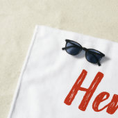 ビーチサンダルカスタムサンタクロース ビーチタオル (インサイチュ)