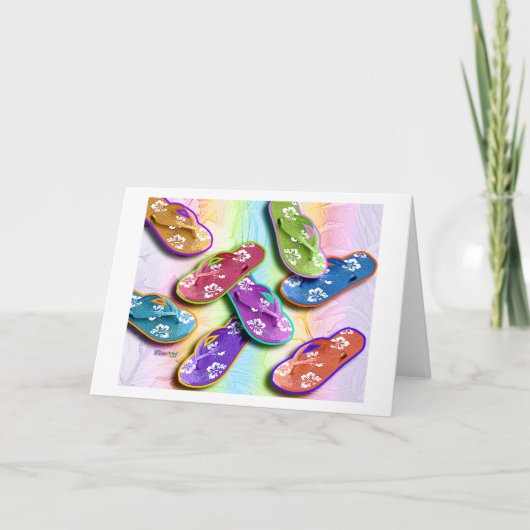 ビーチサンダルカード カード (正面)