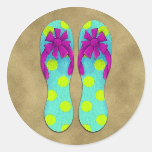 ビーチサンダルシール ラウンドシール (正面)