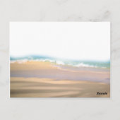 ビーチサンダルテーブル番号のビーチ結婚式 ポストカード (裏面)