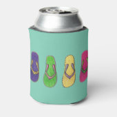 ビーチサンダルパターン 缶クーラー (缶裏面)