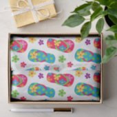 ビーチサンダルパターン 薄葉紙 (ギフト)