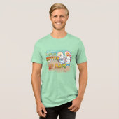 ビーチサンダルビーチの向上 トライブレンドＴシャツ (正面全面)