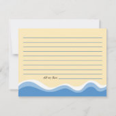 ビーチサンダルビーチブライダルレシピカード (裏面)