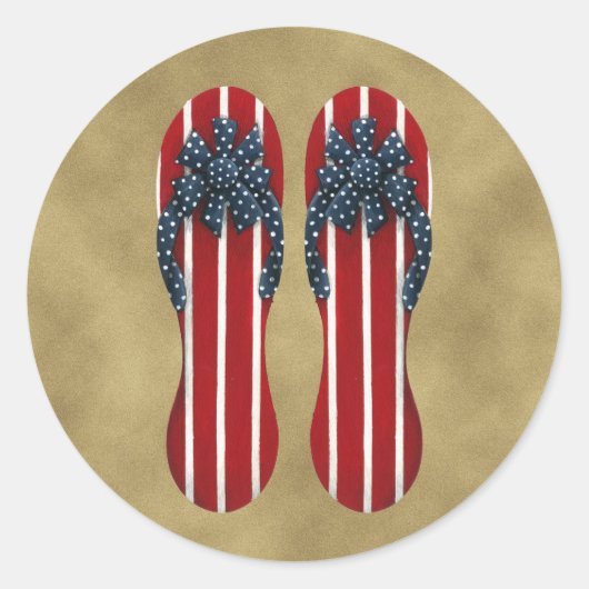 ビーチサンダルフラグシール ラウンドシール (正面)