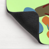 ビーチサンダルベクトルアート マウスパッド (コーナー)