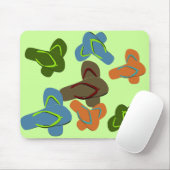 ビーチサンダルベクトルアート マウスパッド (マウス)