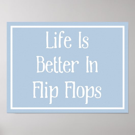 ビーチサンダルポスター ポスター (正面)