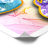 ビーチサンダルポップ・アートのアートポスター、プリント ポスター (角)