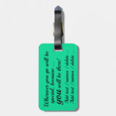 ビーチサンダルラゲッジタグ3 違うバック文字 ラゲッジタグ (裏面縦)