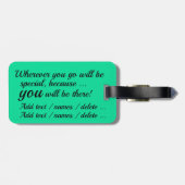 ビーチサンダルラゲッジタグ3 違うバック文字 ラゲッジタグ (裏面横)