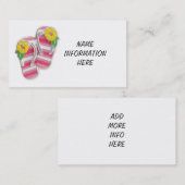 ビーチサンダル名刺 名刺 (正面/裏面)